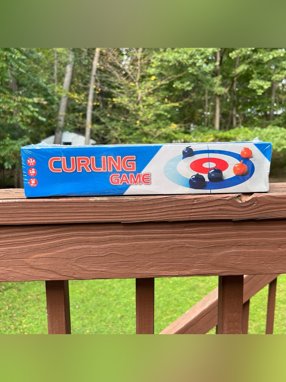 Table Top Curling Game,Unisex Fun Family Game-night Age 6+,Sealed